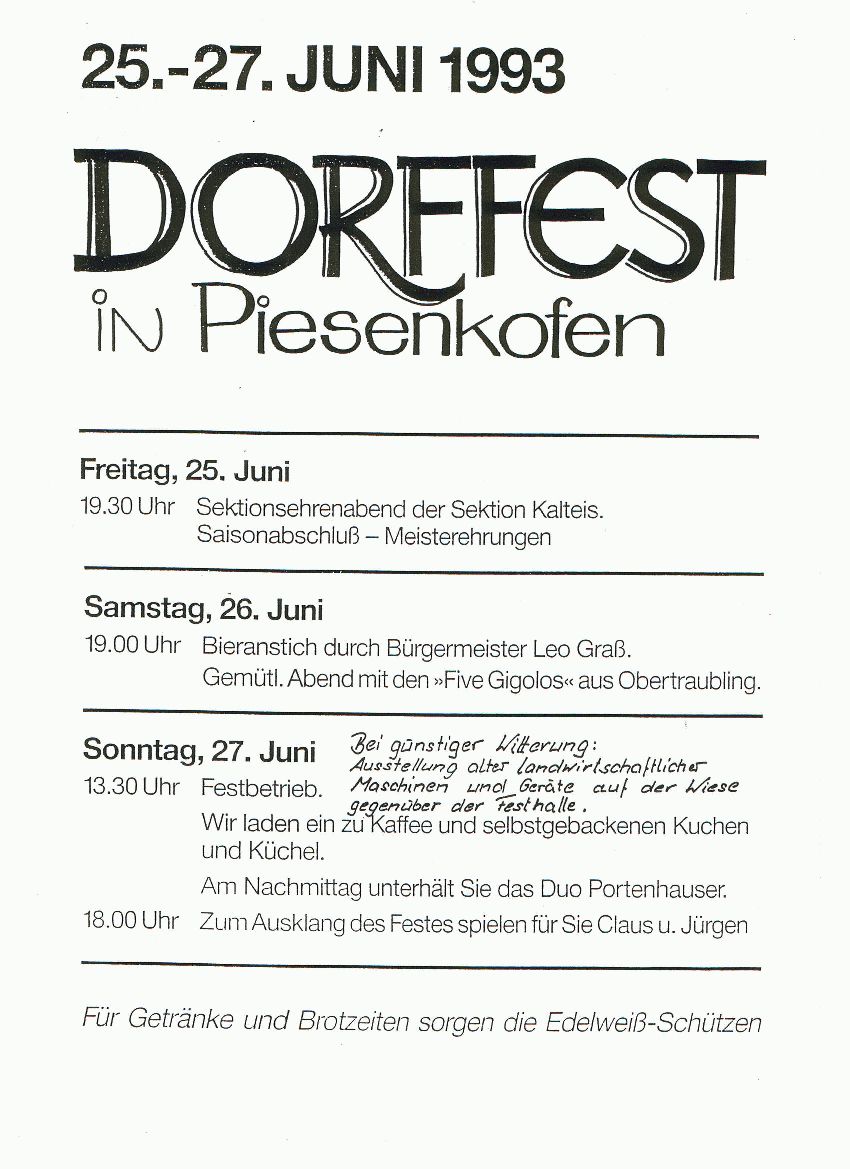 1993 Dorffest