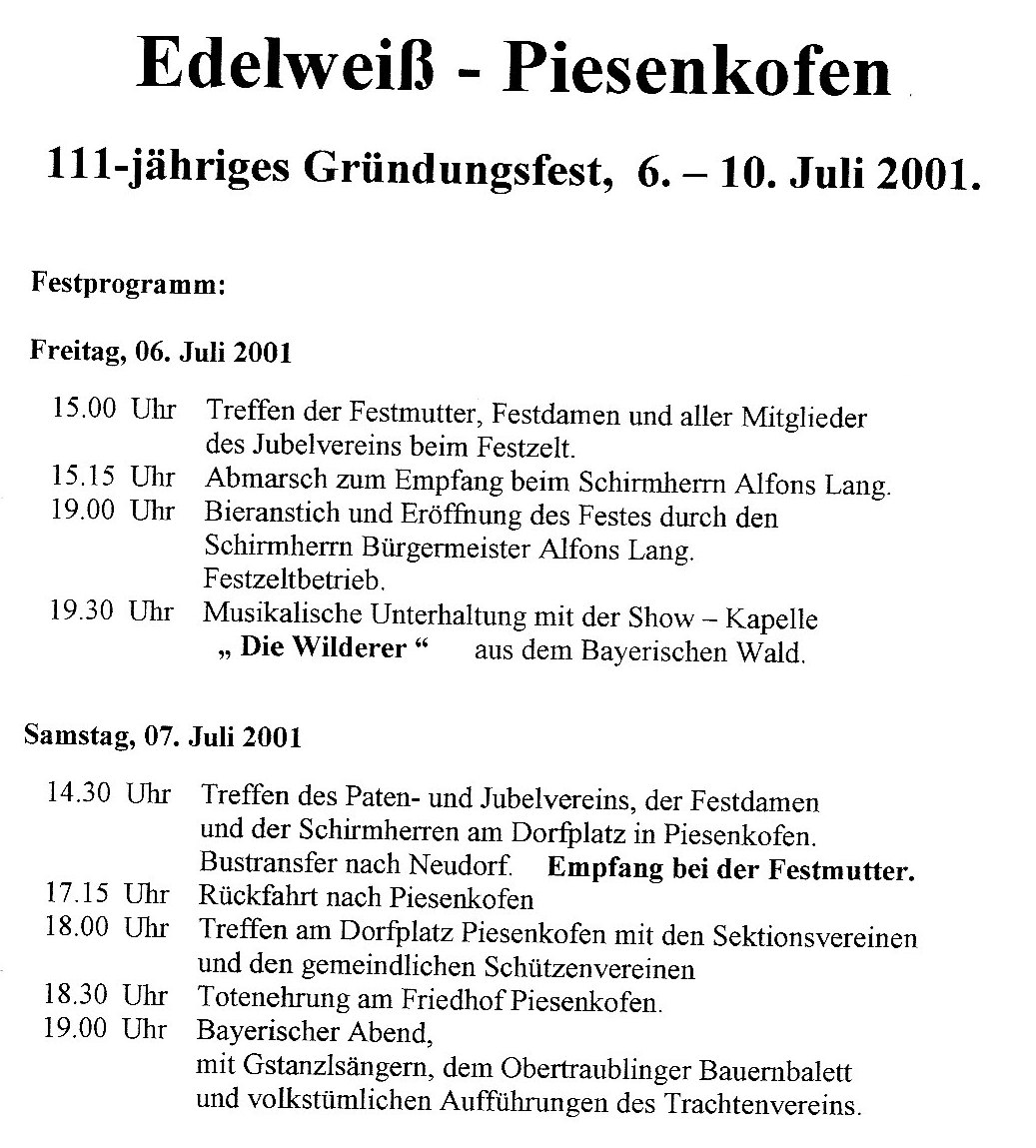 2001 Programm Grndungsfest 1